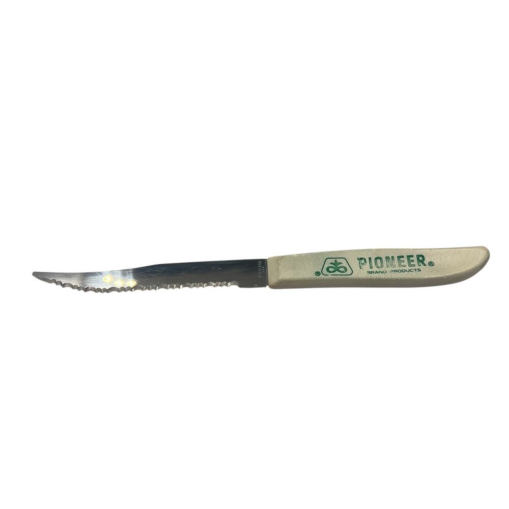 Vtg Pioneer Seeds Advertising Quikut Stainless Steel Pairing Knife Farm AG Green